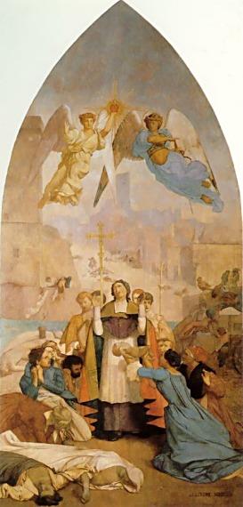 La peste en Marsella Orientalismo árabe griego Jean Leon Gerome Pintura al óleo